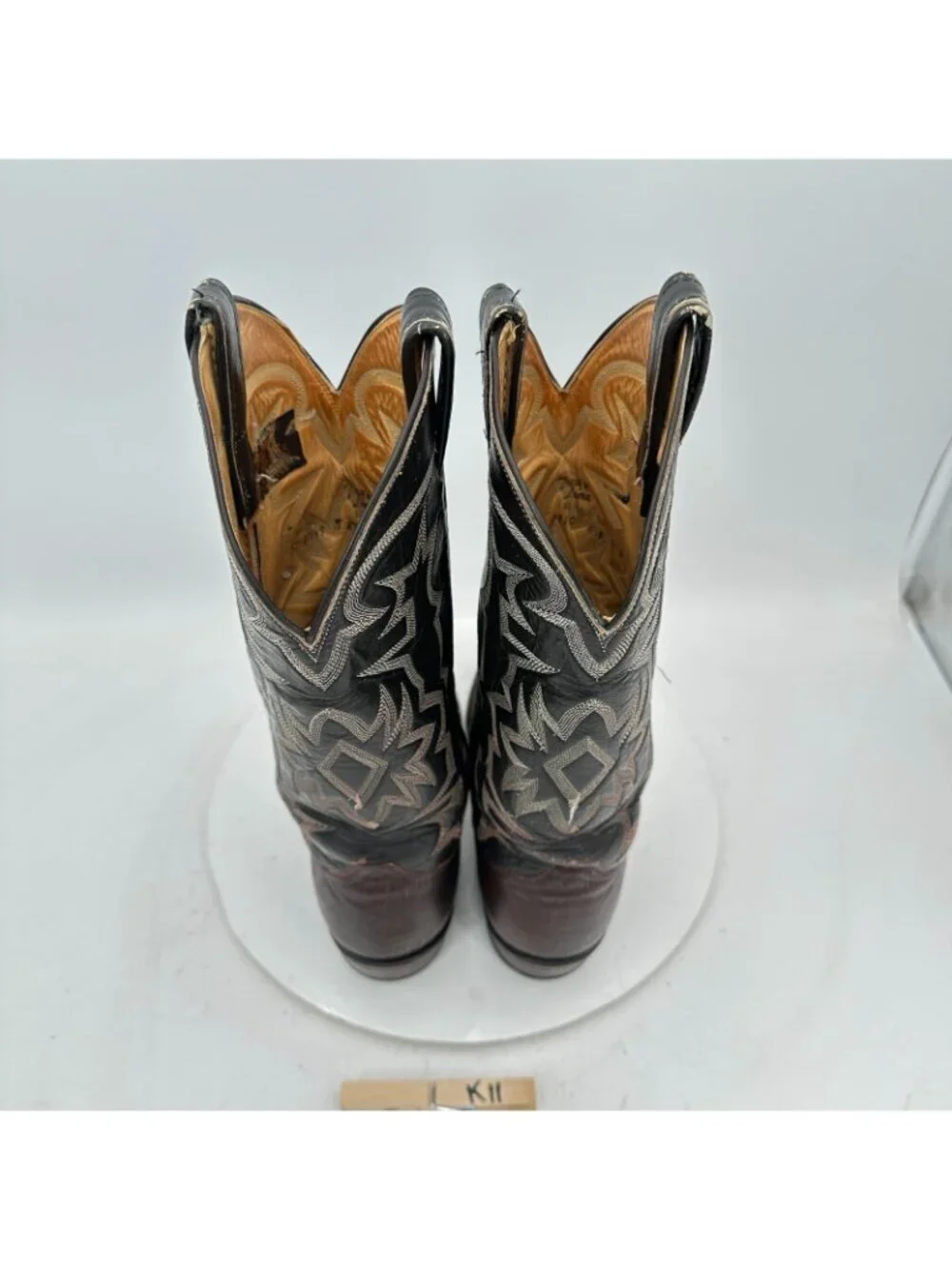 Tony Lama 70s Men Size 8.5D Brown Exotic Genuine Lizard Cowboy Western Boot